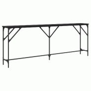 Table console Chêne noir 200 x 29 x 75 cm Modèle Aero Jardin Élite - 871342