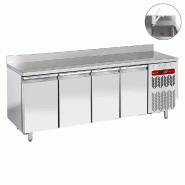 Table de travail refrigeree timbre positive avec dosseret ventilée ... - PTG4N/HA-R2EV