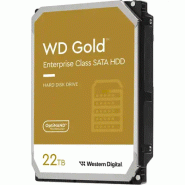 Western Digital Gold disque dur 22 To 7200 tr/min 512 Mo 3.5" Série ATA III Western Digital Gold disque dur 22 To 7200 tr/min 512 Mo 3.5" Série ATA III