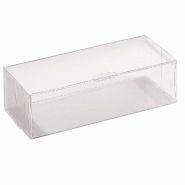 Boîte confiserie rectangulaire transparente 8x4x3cm - par 10