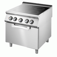 Cuisinière vitrocéramique sur four électrique statique gn 2/1 avec ... - PVS9080CFVE