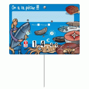 Etiquette pique Poissonnière Heula 14x10 cm - par 10 Etiquette pique Poissonnière Heula 14x10 cm - par 10