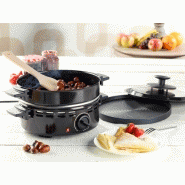 Four à marrons 3 en 1 avec crêpière et grill - 600w  rosenstein &amp; söhne - (h)20cm, ø26cm