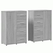 Helloshop26 - Buffet bahut commode armoire meuble de rangement organisateur cuisine salle de séjour salons lot de 2 sonoma 60 x 31 x 02_0036963 - 300 Helloshop26 - Buffet bahut commode armoire meuble de rangement organisateur cuisine salle de séjour salons lot de 2 sonoma 60 x 31 x 02_0036963 - 300