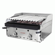 Maiser B-60X+M barbecue relevable en acier inoxydable de 60 cm avec grille PETO - B-60X/M