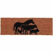 Paillasson en fibres de coco Animaux de la ferme 75 x 25 cm Esschert Design - marron 8714982214721 Paillasson en fibres de coco Animaux de la ferme 75 x 25 cm Esschert Design - marron 8714982214721