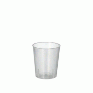 Papstar 50 verres réutilisables pour eau-de-vie PP 2 cl Ø 3,7 cm - 4,2 cm incassables - 39241000