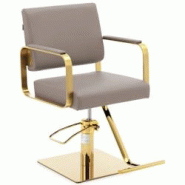 Physa - Physa Physa Otley Fauteuil de Coiffeur avec Repose-Pieds réglable en Hauteur Beige et doré 490-650 mm Charge maximale 200 kg Beige - 4062859 Physa - Physa Physa Otley Fauteuil de Coiffeur avec Repose-Pieds réglable en Hauteur Beige et doré 490-650 mm Charge maximale 200 kg Beige - 4062859