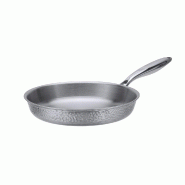 Poêle à frire RESTO Crater 28 cm – Poêle à frire triple couche en acier inoxydable – Compatible induction – Sans PFAS/PTFE – Poêle profes