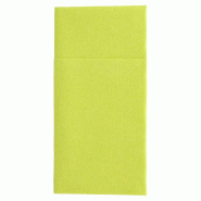 Serviette-étui pour couverts intissé kiwi 40x40cm - par 700