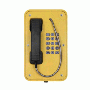 Téléphone étanche série Induphone IP66 sans porte - Réf. : FRA0005 - Protection IP67, Combiné anti-vandalisme, Version analogique ou SIP