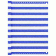 Écran de balcon Bleu et blanc 120x300 cm PEHD Modèle Maréa - 310892