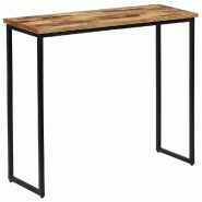 VidaXL Table console Teck recyclé massif 90 x 30 x 76 cm Modèle Nova Chic - 245418