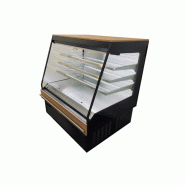 Vitrine réfrigérée semi-verticale MILANO BIO - EORI-SV-B-130 et EORI-SV-B-200, 3 étagères vitrées rétroéclairées, -1°C à +7°C, EUROVITRINE