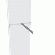 Bras incliné Queen Vogue Alias chromé pour barre de charge - Longueur 40cm