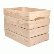 Caisse S - 4 lattes L54xP36xH40 cm