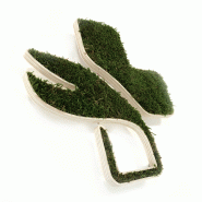 Croix de pharmacie végétales - Vert, Lichen scandinave pour l'intérieur uniquement, Style 1