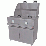 Diamond - Friteuse gaz HEAVY DUTY, 2 cuves rondes, mécanique - réf. MECA-FRYER/2B - inox AKS-MECA-FRYER/2B