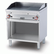 Fry-Top à gaz sur MEUBLE semi-rainurée en ACIER - Série 700 - L800 | Lotus - FTLR-78G