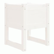 Helloshop26 - Jardinière bac lit surélevé plantes fleurs terrasse jardin 40 x 40 x 52,5 cm bois massif de pin blanc 02_0037574 - 3000214261430