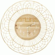 Horloge ronde en rotin 70 cm The Home Deco Factory - beige 3664944389453 Horloge ronde en rotin 70 cm The Home Deco Factory - beige 3664944389453