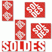 Kit affiches soldes Traditionnel - pack 2 - Réf.14627, Réf.14630, Réf.14634 - 100% recyclable - Papier 170g/m²