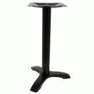 Piètement Détroit Ht72 en acier noir pour table intérieure 60x60,Ø70cm maxi