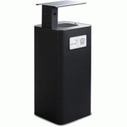 Stil Casa, conteneur avec cendrier, acier peint, 38x38xH102 cm, couvercle supérieur, pictogramme alu, 100 L, noir. - noir acier PU100N-TP Stil Casa, conteneur avec cendrier, acier peint, 38x38xH102 cm, couvercle supérieur, pictogramme alu, 100 L, noir. - noir acier PU100N-TP