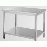 Table inox démontable avec étagère