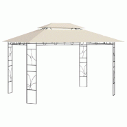 VidaXL Belvédère 4x3x2,7 m Crème 160 g/m² Modèle Atlas Smart Pro - beige 313915