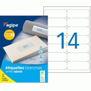 350 étiquettes blanches multi-usage, format 99,1 x 38,1 mm (25 feuilles A4 / cdt) - 3270241196115