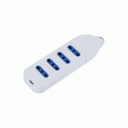 Alcapower Adaptateur Secteur Sans Fil Multiprise 4 Prises 10/16 A, Tension Maximale 250 V Ca, Puissance 2500 W, Couleur Blanche, Réf. 4P-10/16 - blan