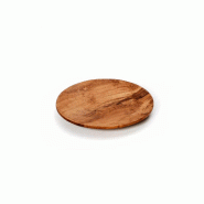 Bazar Bizar Plat rond en bois de teck 14x14 cm naturel - marron Bois massif BASU100-XS