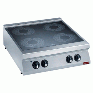 Diamond - Cuisinière électrique vitrocéramique 4 zones -TOP- - réf. E22/4VC8T-N - gris AKS-E22/4VC8T-N