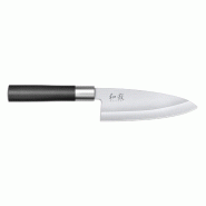 KAI Couteau Deba 15 cm - Wasabi Black - noir inox 6715D
