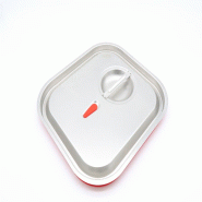Maxima Couvercle gastronorm - 2/3 GN - acier inoxydable - joint étanche à l'air – 33.8 × 31.1 × 2.1 cm - AKS-09367800