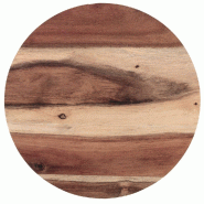Planche Bistro ronde Carton laminé décor bois Ø35cm - par 100