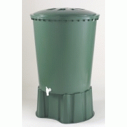 Récupérateur d'eau aérien cylindrique 310 l vert - h. 94 x ø 80 cm