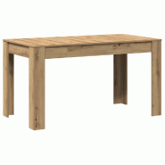 VidaXL Table à manger chêne artisanal 140x74,5x76 cm bois d'ingénierie Modèle Boréal Luna Élite - 856573
