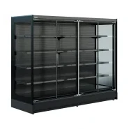 Vitrine réfrigérée murale avec portes à double vitrage  - disponible en 2000 et 2200 mm - idéale pour supermarché et magasins de proximité - ARBOUSIER