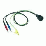 Cordon pour intervention sur les tableaux bt, 2 pointes de touche, 1 pince croco - CATM-952271