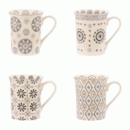 Coffret de 4 mugs Nelson 30 cl - Gris Rond Grès Table Passion - gris Grès 3106232382550 Coffret de 4 mugs Nelson 30 cl - Gris Rond Grès Table Passion - gris Grès 3106232382550