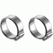 Collier de serrage à 1 oreille Ø15/17mm (x2) Collier de serrage à 1 oreille Ø15/17mm (x2)
