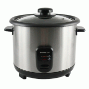 Cuiseur à riz Emerio 1,5 L avec maintien au chaud, arrêt automatique et revêtement antiadhésif, modèle RCE-110118.5 noir. - argenté inox 7333282033828