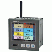 Data logger d'impulsions AR407 APLISENS - Enregistrement de données sur 16 canaux max - Capteurs sans fil AR43x - Interface RS485/Ethernet - Sonde de température filaire AR182/AR183