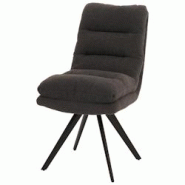 Décoshop26 - Chaise de salle à manger pivotante assise en tissu bouclé gris foncé extra confortable 04_0006287 - gris 3000261689003 Décoshop26 - Chaise de salle à manger pivotante assise en tissu bouclé gris foncé extra confortable 04_0006287 - gris 3000261689003