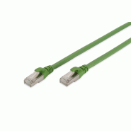 DIGITUS Câble patch CAT 6A S/FTP, PUR (TPU), 2 m, vert - vert 4016032434702