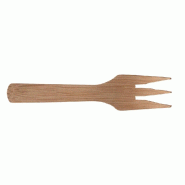 Fourchette 3 dents Bambou couleur naturelle 9cm - par 2000