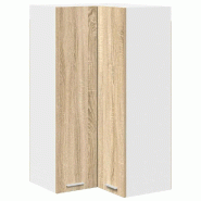 Helloshop26 - Armoire suspendue moderne 57 x 57 x 100 cm avec grand espace de stockage design contemporain en bois d'ingénierie 02_0053411 - Bois mas