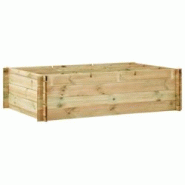 Helloshop26 - Jardinière lit surélevé plantes fleurs jardin 150 x 100 x 40 cm bois imprégné 02_0000911 - 3000072461539 Helloshop26 - Jardinière lit surélevé plantes fleurs jardin 150 x 100 x 40 cm bois imprégné 02_0000911 - 3000072461539